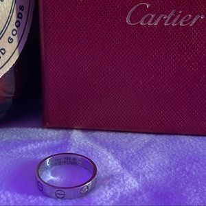 Cartier 3.6mm White Gold Love Wedding Band